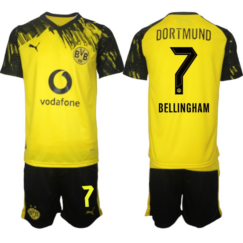 Men 2025-2026 Club Borussia Dortmund home Yellow #7 Soccer Jersey